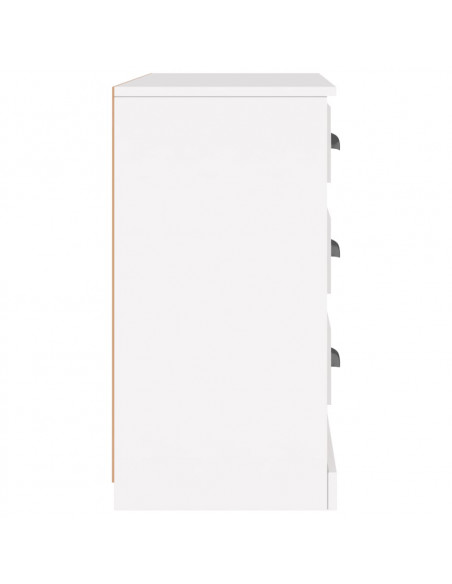 Credenza Bianca 104,5x35,5x67,5 cm in Legno Multistrato