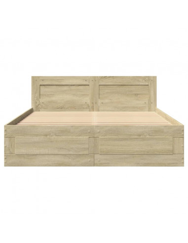 Giroletto Testiera Rovere Sonoma 120x200 cm Legno Multistrato