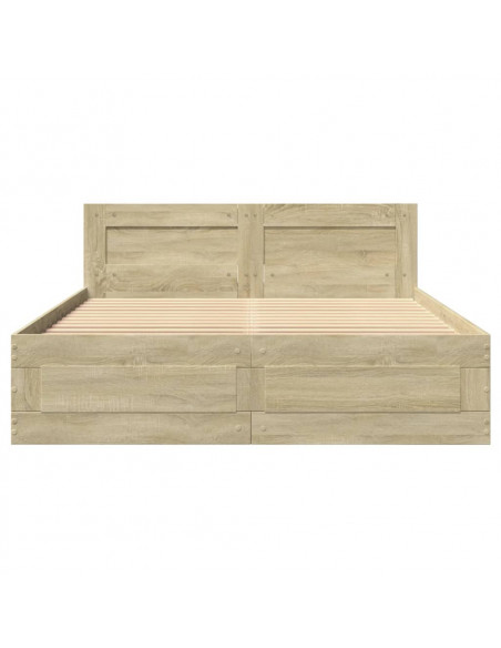 Giroletto Testiera Rovere Sonoma 120x200 cm Legno Multistrato
