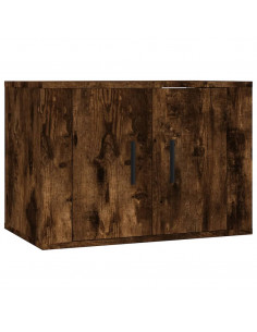 Mobile Porta TV a Parete Rovere Fumo 57x34,5x40 cm 2