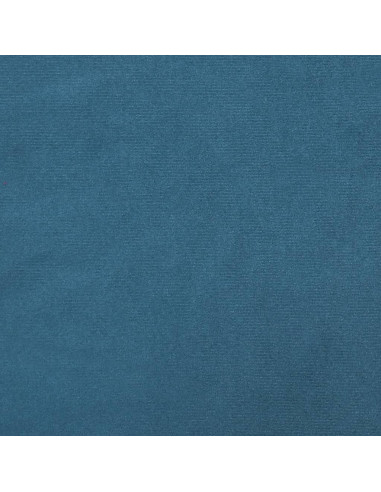 Poggiapiedi Blu 60x50x41 cm in Velluto