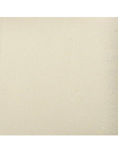 Poggiapiedi Crema 60x50x41 cm in Similpelle
