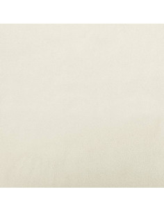 Poggiapiedi Crema 60x50x41 cm in Velluto