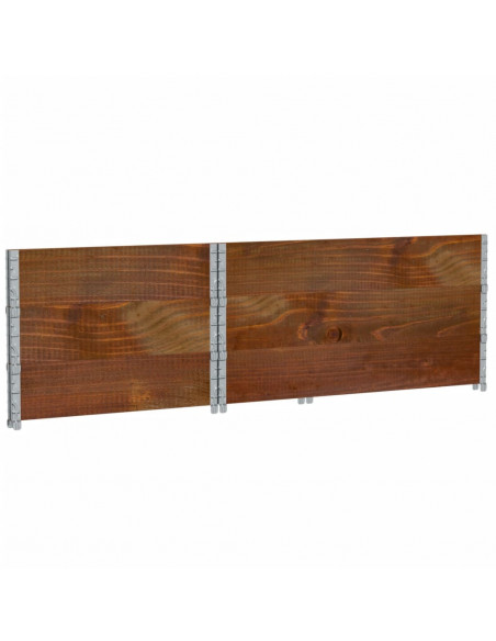 Poggiapiedi da Giardino Marrone 120x80cm Legno Massello di Pino