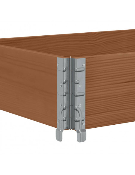 Poggiapiedi da Giardino Marrone 150x50cm Legno Massello di Pino
