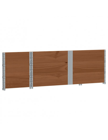 Poggiapiedi da Giardino Marrone 150x50cm Legno Massello di Pino