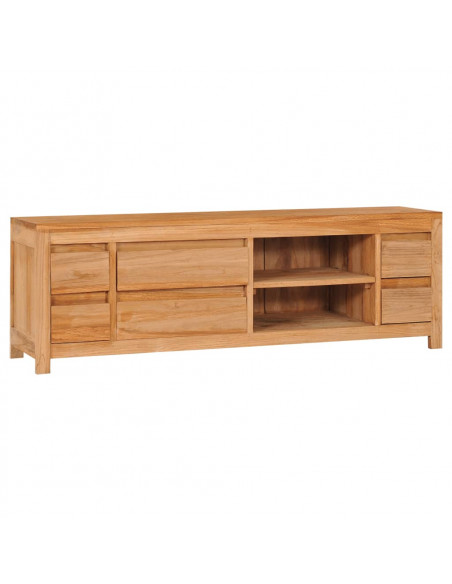 Mobile Porta TV 120x30x40 cm in Legno Massello di Teak