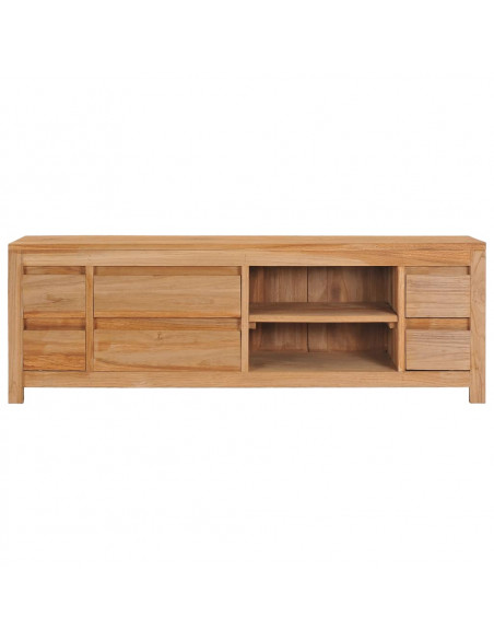 Mobile Porta TV 120x30x40 cm in Legno Massello di Teak