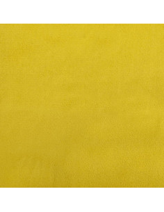 Poggiapiedi Giallo 60x50x41 cm in Velluto