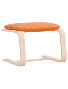 Poggiapiedi Giallo Scuro 51x41x40 cm in Tessuto