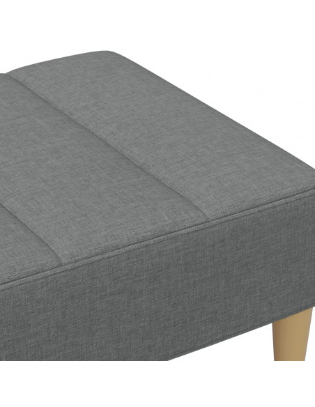 Poggiapiedi Grigio Scuro 77x55x31 cm in Tessuto