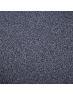 Poggiapiedi in Tessuto 73x43x42 cm Grigio Scuro