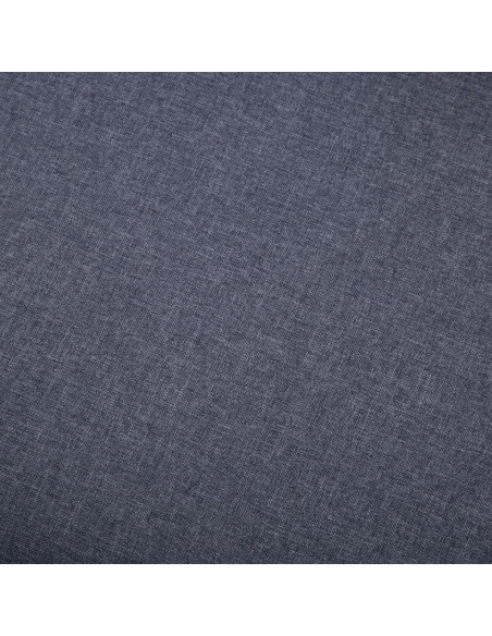 Poggiapiedi in Tessuto 73x43x42 cm Grigio Scuro