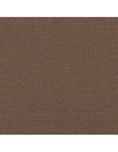 Poggiapiedi Marrone 60x50x41 cm in Tessuto
