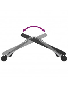 Poggiapiedi Nero 45x40x13,5 cm