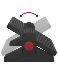 Poggiapiedi Nero 50x30,5x17 cm