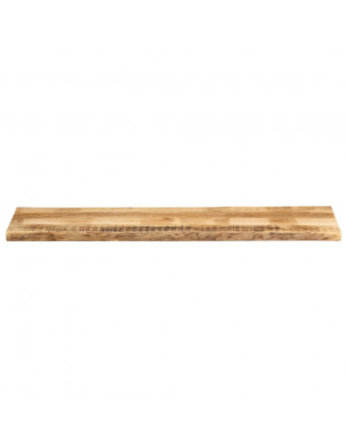 Piano Tavolo Bordi Vivi 160x40x3,8 cm Legno di Mango Grezzo