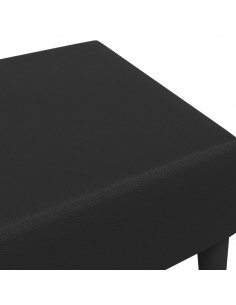 Poggiapiedi Nero 77x55x31 cm in Similpelle