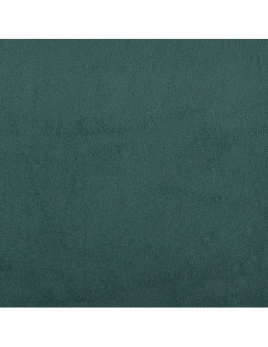 Poggiapiedi Verde Scuro 60x50x41 cm in Velluto