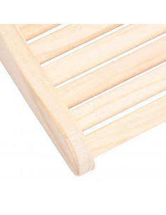 Poggiatesta per Sauna in Legno Massello di Pino