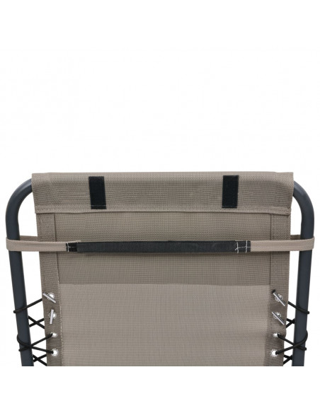 Poggiatesta per Sdraio Grigio Talpa 40x7,5x15 cm in Textilene