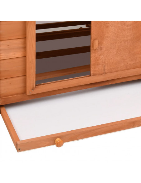 Pollaio 152x96x110 cm in Legno Massello di Abete