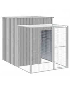 Pollaio Area Corsa Grigio Chiaro 165x863x181 cm Acciaio Zincato