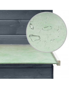 Pollaio Grigio 170x81x110 cm in Legno Massello di Pino e Abete