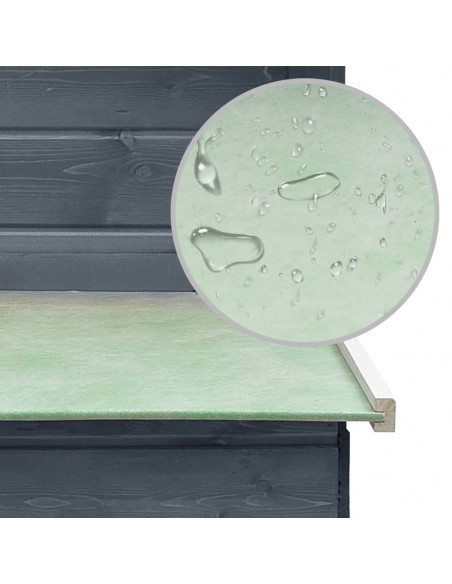 Pollaio Grigio 170x81x110 cm in Legno Massello di Pino e Abete