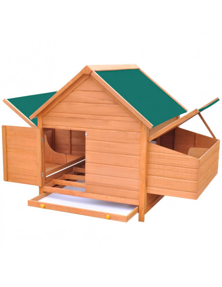 Pollaio in Legno 157x97x110 cm