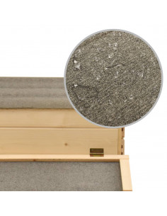 Pollaio in Legno Massello di Pino 178x67x92 cm