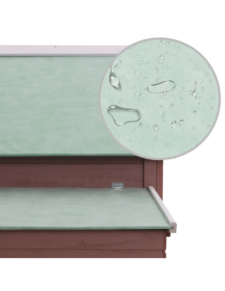 Pollaio Marrone 157x97x110 cm in Legno