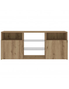 Mobile Porta TV con LED Artigianale 120x30x50 cm Multistrato 2