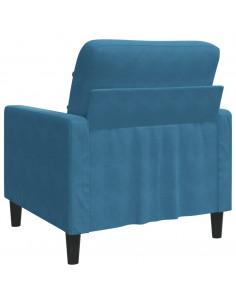 Poltrona Blu 60 cm Velluto