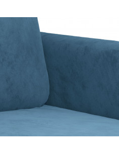 Poltrona Blu 60 cm Velluto