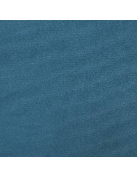 Poltrona con Poggiapiedi Blu 60 cm in Velluto