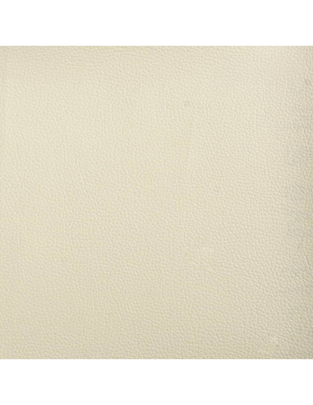 Poltrona con Poggiapiedi Crema 60 cm in Similpelle