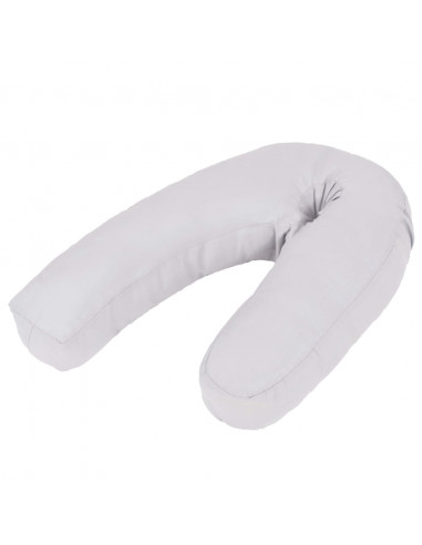 Cuscino per Gravidanza a Forma di J 54x(36-43) cm Grigio