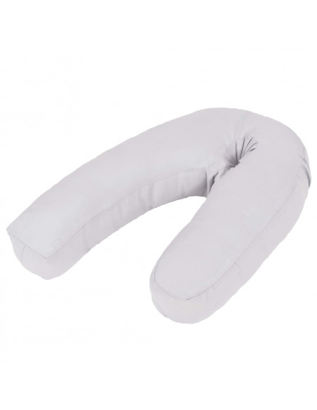 Cuscino per Gravidanza a Forma di J 54x(36-43) cm Grigio Cuscino per Gravidanza a Forma di J 54x(36-43) cm Grigio