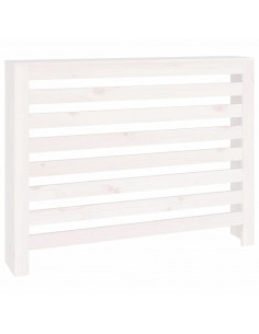 Copertura Termosifone Bianca 108,5x19x84 cm Legno Massello Pino 2