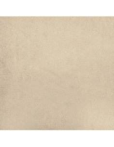 Poltrona con Poggiapiedi crema 60 cm in Tessuto Microfibra