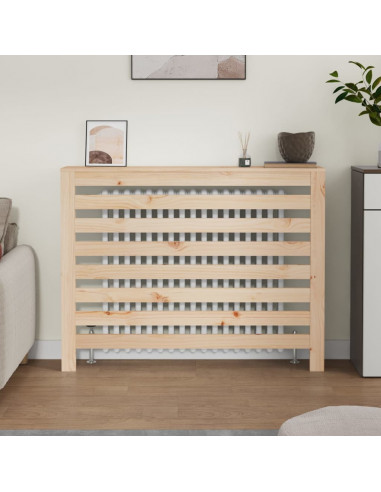 Copertura Termosifone 108,5x19x84 cm in Legno Massello di Pino