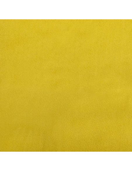 Poltrona con Poggiapiedi Giallo 60 cm in Velluto