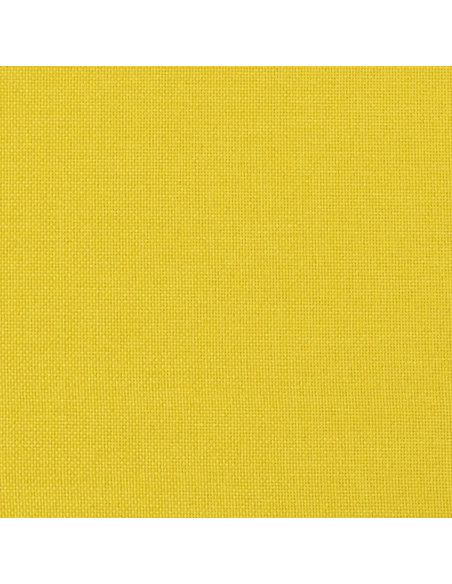 Poltrona con Poggiapiedi Giallo Chiaro 60 cm in Tessuto