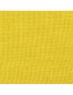 Poltrona con Poggiapiedi Giallo Chiaro 60 cm in Tessuto