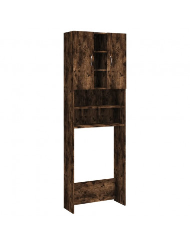 Mobile per Lavatrice Rovere Fumo 64x25,5x190 cm