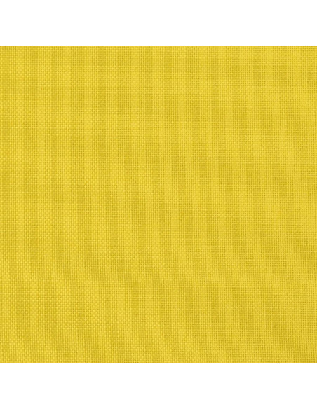 Poltrona con Poggiapiedi Giallo Chiaro 60 cm in Tessuto