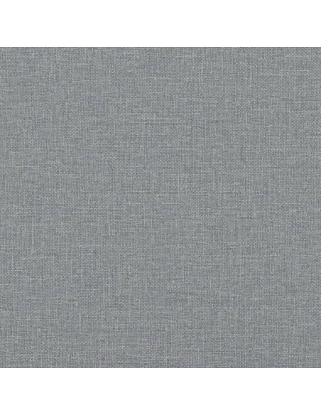 Poltrona con Poggiapiedi Grigio Chiaro 60 cm in Tessuto