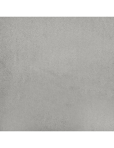 Poltrona con Poggiapiedi Grigio chiaro 60 cm Tessuto Microfibra