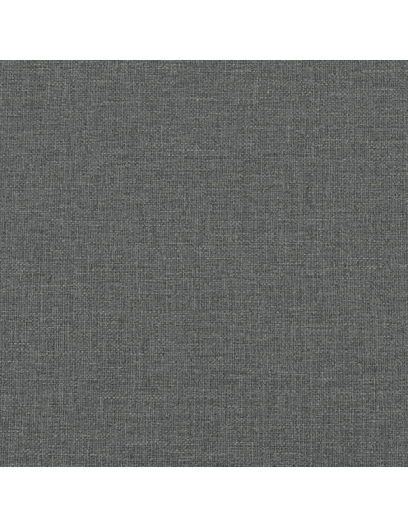 Poltrona con Poggiapiedi Grigio Scuro 60 cm in Tessuto